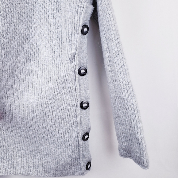 Caslon Womens knit Hooded Sweater Oversized Button - Picture 3 of 5